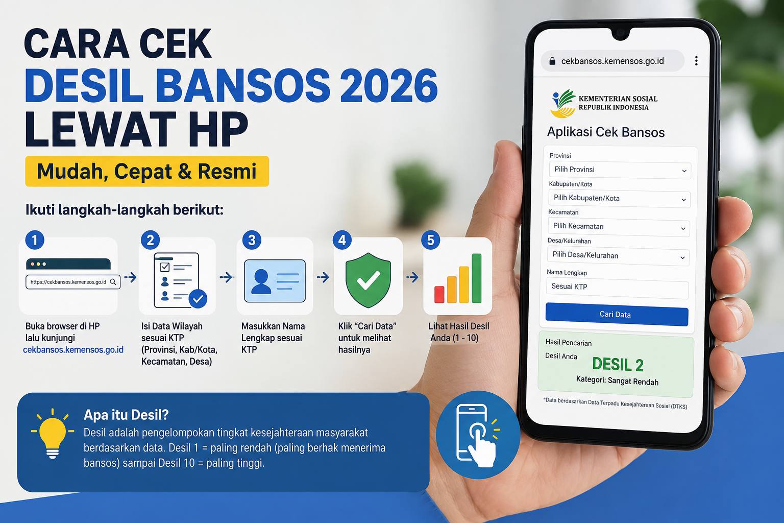 Cara Cek Desil Bansos