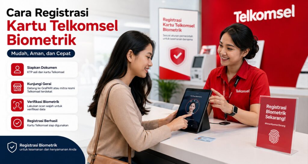 Cara Registrasi Kartu Telkomsel Biometrik Terbaru Dan Mudah