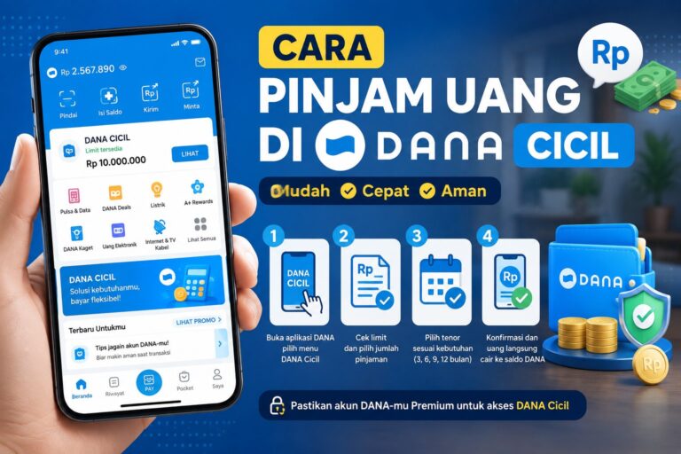 Cara Pinjam Uang DANA Cicil Mudah Dan Cepat Disetujui