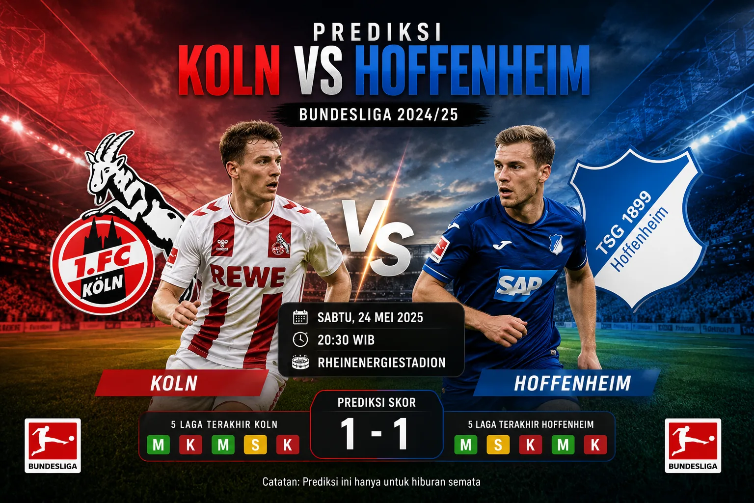 Prediksi Koln vs Hoffenheim
