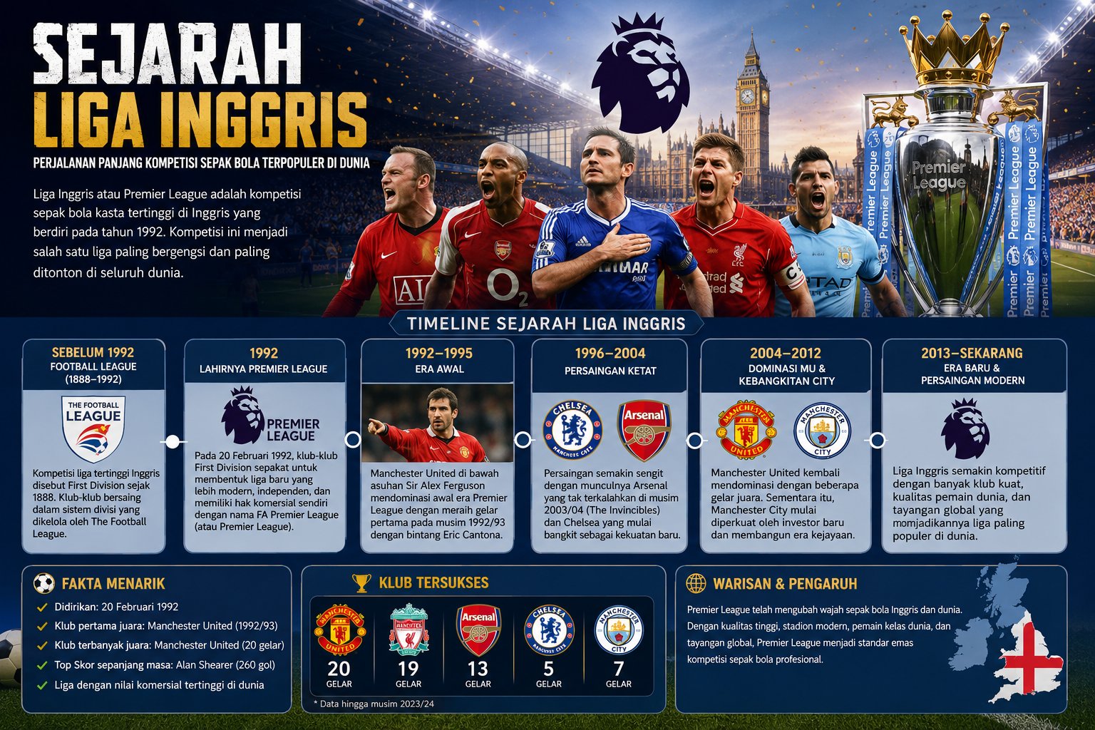 Sejarah Liga Inggris