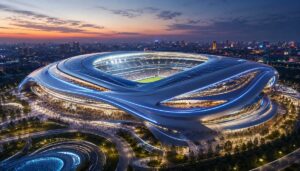 Stadion dengan Desain Futuristik Jadi Ikon Sepak Bola Modern