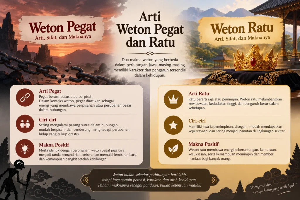Arti Weton Pegat Dan Ratu Dalam Primbon Jawa Lengkap