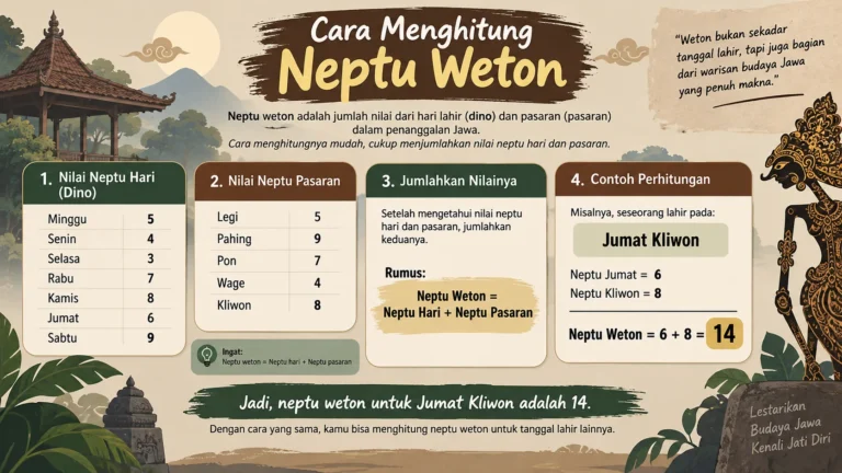 Cara Menghitung Neptu Weton Jawa Dengan Mudah Dan Akurat