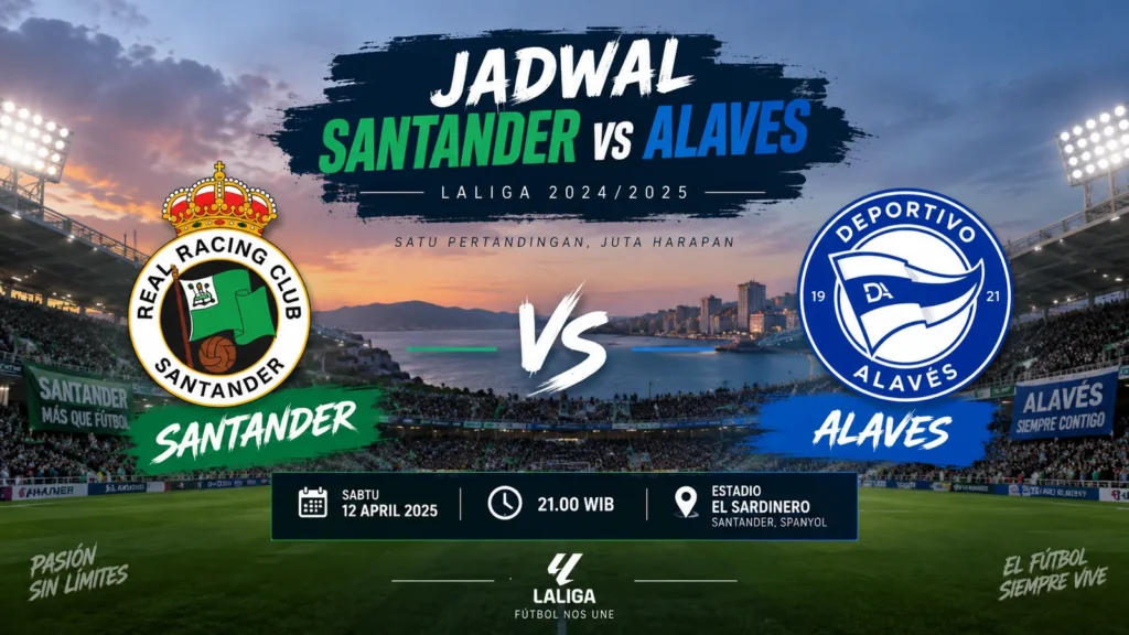 Jadwal Santander vs Alaves Jadi Laga Panas La Liga
