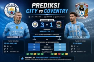 Prediksi City vs Coventry Jadi Sorotan Laga Piala Domestik